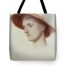 Study Of The Artist's Wife Edith Shower Curtain by William Holman Hunt