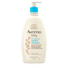 Aveeno baby calming comfort bath & lotion set with natural. Baby Wash Shampoo Tear Free Paraben Free Aveeno