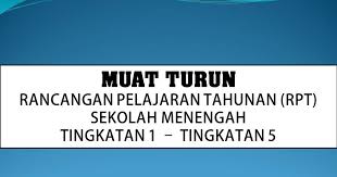 Rancangan Pelajaran Tahunan Rpt Sekolah Menengah Tingkatan 1 5