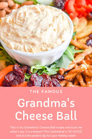 Grandma S Cheese Ball Cheese Ball Cheese Ball Recipes Cream Cheese Ball