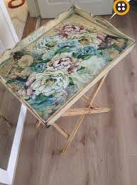 Diy Table Wood Kitchens Tinyhousedesign Tinyhouselove Diy Wooden Painting Decoupage Tray Diy Table