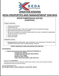 Jawatan kosong terkini & temuduga terbuka 2021 #jawatankosong #kerjakosong #vacancy #temuduga #career #job #jawatan #interview #recruitment #resume #carikerja | twuko. Jawatan Kosong Di Keda Properties Jawatan Kosong Kedah Facebook