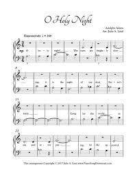 The first 10 are for the beginner at the early stages. O Holy Night Free Easy Piano Christmas Sheet Music With Lyrics