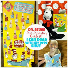 Dr Seuss Door Decoration I Can Read With My Eyes Shut Seuss Door Decorations Kids Writing