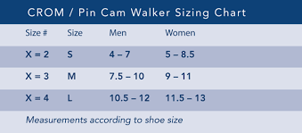 22 High Quality Cam Walker Boot Size Chart