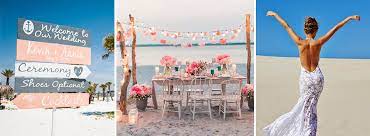 Decoracion boda playa moderno 12 ideas para decorar una boda colorida en la playa • decoración bodas fuente de la imagen por: 33 Ideas Para Una Boda En La Playa El Blog De Una Novia