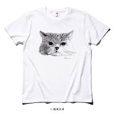 松本大洋描きおろし 猫 tシャツ デザイン tシャツ ブランド シャツ ブランド