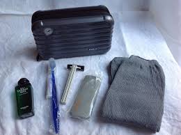 Rimowa Lufthansa First Class Amenity Kit Kulturtasche Dunkelgrau Original Amenity Kits Rimowa Kit