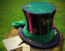 Handgemachte Steampunk Hutmacher Hut Grosse Xl Extra Grosse Voller Grosse Zylinder One Of A Kind Wunderland Kostum Mad Hatter Top Hat Fancy Wonderland Costumes