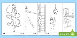 Download and print one of our gymnastics coloring pages to keep little hands occupied at home; Gymnastics Colouring Pages Teacher Made