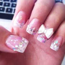 Before you get started, you will need:1 x research source. Acrylic Nails Glitter Pink Base W White French Tip Rhinestones Glitters Deco Bow Yelp