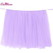 Wedding Party Tulle Tutu Table Skirt Birthday Baby Shower Wedding Table Decorations Diy Craft Supplies Hot Sale Tutu Pembe Etek