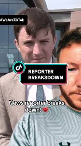 News reporter breaks down whilst reporting