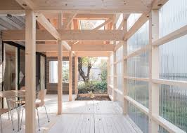 Wire the structure for any plugs, lights or ceiling fans. Timber Framed Home By Yoshichika Takagi Has Attic Bedroom And Translucent Sunroom