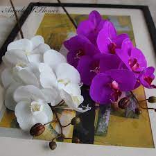 Artificial Flowers Real Touch Artificial Moth Orchid Butterfly Orchid For New House Home Wedding Festival Artificial Flowers Festival Decorations Orchid Flower