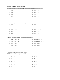 Operasi hitung pada bilangan desimal kelas bu asih soal pembagian pecahan desimal dari yang mudah sampai yang sulit. Contoh Soal Matematika Kelas 4 Pecahan Desimal