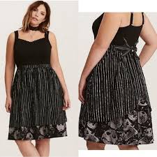 Disney the nightmare before christmas sally patches jagged skater dress. Torrid Dresses Torrid The Nightmare Before Christmas Jack Dress Poshmark