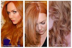 Wella Color Charm Liquid Permanent Hair Color 8rg 729 Titian Red Blonde Strawberry Blonde Hair Faded Hair Color Red Blonde Hair