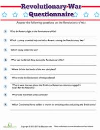 History trivia questions and answers! Revolutionary War Trivia Worksheet Education Com