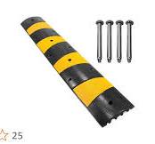 2 Speed Bumps Gummi - 101,6 Cm Verkehrsschwellen Für Parkplatz & Einfahrt