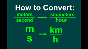 converting m s to km h easy