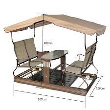 Find great deals on ebay for swing seat canopy. Luxury 4 Seats Patio Aluminium Steel Frame Dining Hanging Chair With Canopy Curtain And Table Outdoor Swing Buy Aluminum Dining Chairs Outdoor Swing Chair Garden Swing Chair With Table Product On Alibaba Com