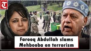 Farooq Abdullah slams former CM Mehbooba Mufti says, "We have never been  with terrorism..."