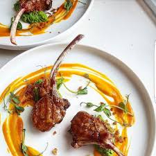 Grilled Lamb Chops Crushed Minted Peas Roasted Sweet Potato Puree By Oli Harding Tag Your Best Plati Pureed Food Recipes Grilled Lamb Chops Meat Food Styling