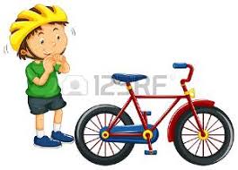 Risultato immagini per disegni di bambini che vanno in bici