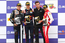 Dennis hauger drove superbly in slippery conditions to take 3rd in the second fia f3 race at the hungaroring. Dennis Hauger Ends Winless Run In Second Italian F4 Misano Race