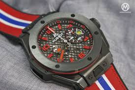 Dual branding between swiss watch brands and luxury car makers is often the partnership between hublot and ferrari announced in 2011 however proved to be a lucrative. Forza Ferrari Forza Hublot Hublot Big Bang Ferrari Speciale Ceramic Live Photos Specs And Price Monochrome Watches