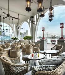 Alfresco Lounge For Afternoon Tea The Clifford Pier The Fullerton Bay Hotel Singapore Luxury Hotel Design Luxury Hotels Interior Hotels Design