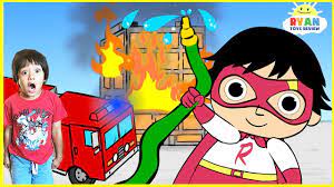 Deviantart is where art and community thrive. Ryan Fire Fighters Cartoon For Kids Fire Truck Emergency Vehicles Animation For Children Youtube