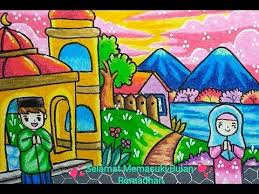 Cara downloadnya mudah tinggal klik gambar untuk memperbesar kemudian simpan save as. Gambar Lomba Mewarnai Tema Ramadhan Ada Lomba