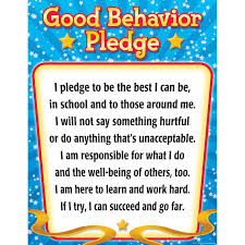 Good Behavior Pledge Chart Motivational Tcr7790