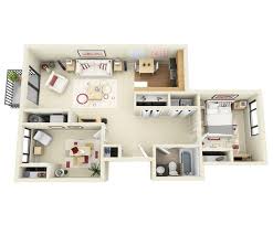 50 Two 2 Bedroom Apartment House Plans Floor Plan Design Bedroom Floor Plans 3d Home Design