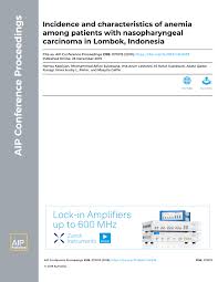 Wikwik enak (65.2 mb) streaming (klik tombol play pada player dibawah, jika ada. Pdf Incidence And Characteristics Of Anemia Among Patients With Nasopharyngeal Carcinoma In Lombok Indonesia