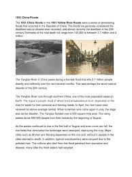 A flood is an overflow of water on normally dry ground. 1931 China Floods Intternational Flood Natural Disasters