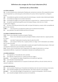 La dénomination des zones plu. Http Www Mairie Lachevroliere Com Wp Content Uploads 2016 03 Definition Plu Pdf