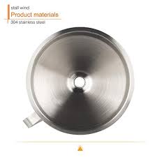 One funnel with two options: Hausprofi Stainless Steel Funnel 13cm 304 Stainless Steel Kitchen Funnel With 200 Mesh Food Filter Strainer For Transferring Liquids Oil Making Jam 5 Inch Pricepulse