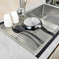 A dish drying rack is an easy solution to all these woes. Roll Up Dish Drying Rack Kitchen Roll Up Sink Drying Rack Portable Dish Rack Buy At A Low Prices On Joom E Commerce Platform