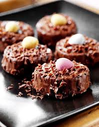 Nid De Paques Au Chocolat Recette Gateaux Et Desserts Dessert Paques Nid De Paques