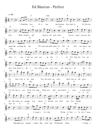 Perfect Ed Sheeran Melody Easy Sheet Music For Piano Solo Musescore Com There's a great variety on this list. perfect ed sheeran melody easy sheet
