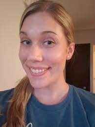 Officer Clint McCall getting some makeup powder