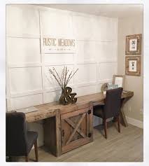 Barn Door Double Desk Pine Main Home Office Decor Home Office Design Home Decor