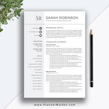 Manager or assistant resume, etc. Teacher Resume Template Cv Template Professional Modern Resume Cover Letter Ms Word Instant Download The Sarah Resume Plannermarket Com Best Selling Printable Templates For Everyone