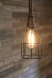 Wire Light Cage For Hanging Lights Edison Bulb Industrial Etsy In 2020 Rustic Bathroom Lighting Bathroom Ceiling Light Rustic Bathroom Light Fixtures