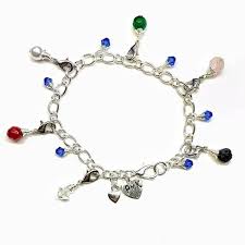 Silver Plated Purity Charm Bracelet Made To Order With Etsy Custom Charm Bracelet Purity Charm Bracelet Gemstone Charms