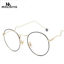 2020 Yuvarlak Optik Gozluk Cercevesi Moda Kadinlar Kati Renk Metal Bozulma Gozluk Cerceveleri Miyopi Gozluk Gozluk Cerceveleri Aliexpress