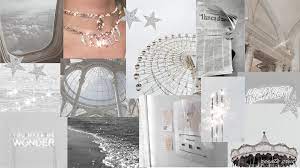 Silver And White Aesthetic Desktop Wallpaper Desktop Wallpaper Art Macbook Air Wallpaper